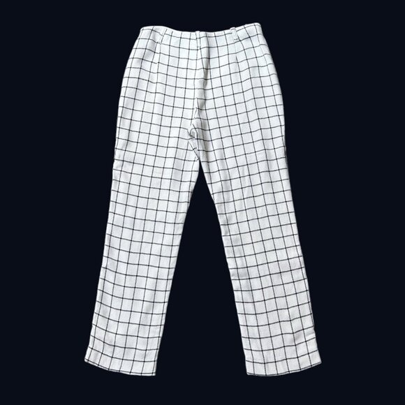 60s 70s vintage Jack Winter cigarette pants checkered pattern high rise crop. - Picture 4 of 8
